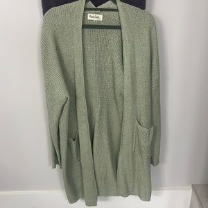 Mint green cardigan duster